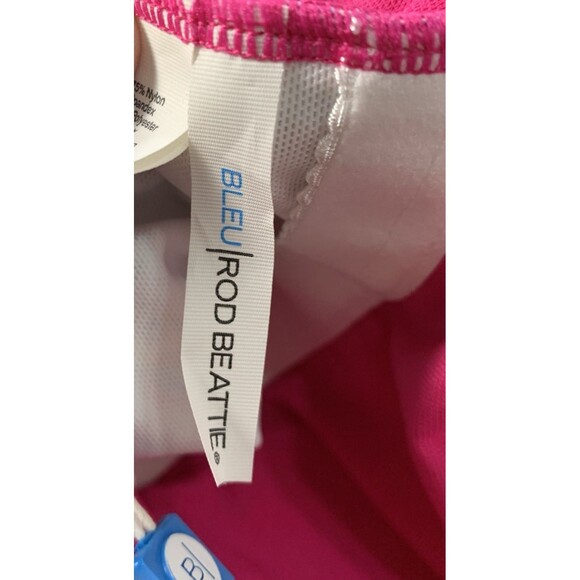 Bleu Rod Beattie Swimsuit V Neck One Piece Size 16W Colorful Key hole/Cut Outs - Picture 15 of 16